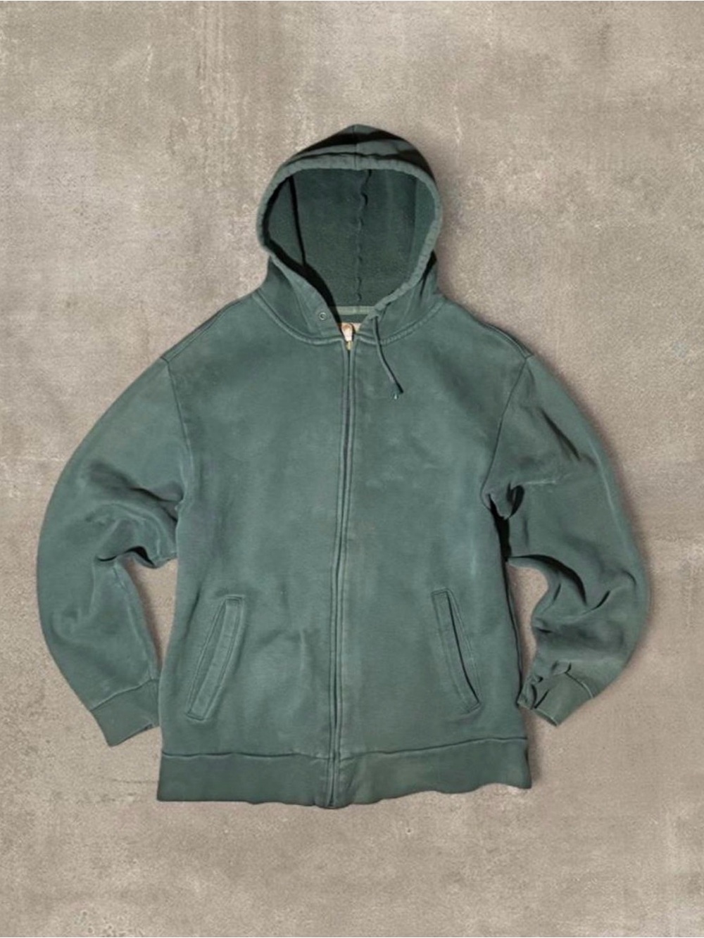 Green zip up hoodie